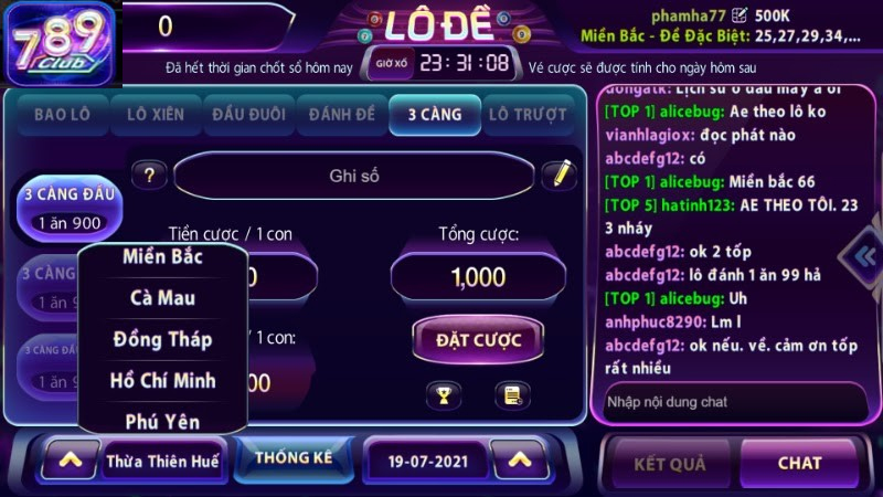 Lô đề 789Club là trò chơi dựa trên kết quả xổ số truyền thống
