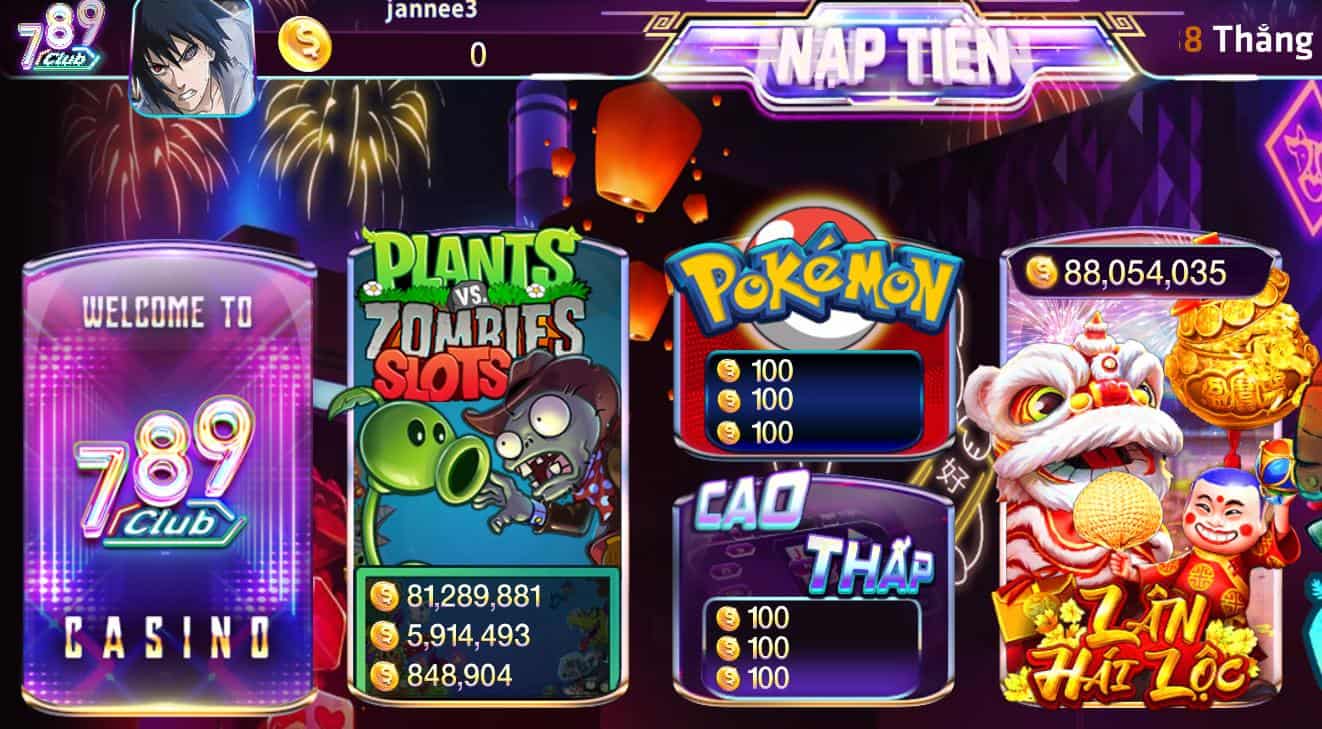 Pokemon 789Club cung cấp một bộ sưu tập các Pokemon nổi tiếng từ các thế hệ khác nhau